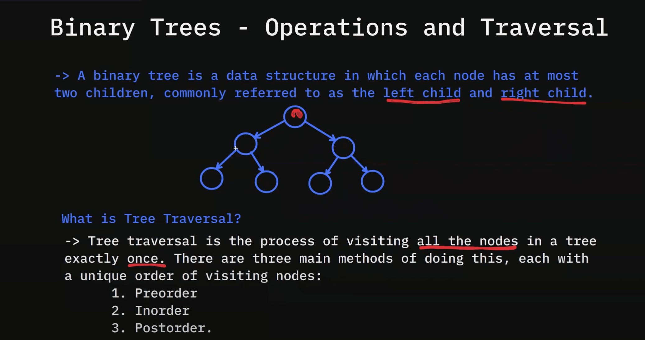 Introduction to Binary Trees Operations and Traversal | Data Structures and Algorithms Day #12